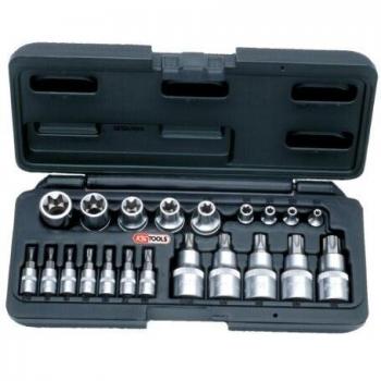 KS Tools 911.4307 - TX juego de tubos, 21pcs, 1/4+1/2