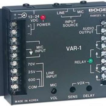 Bogen VAR1 Voice Activated Relay for Seamless Audio Control