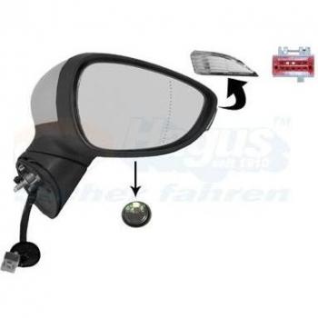 Espejo retrovisor VAN WEZEL 1808826 con diseño específico para vehículos, fabricado en material de alta calidad, incluye ajuste eléctrico y calefacción, compatible con modelos seleccionados