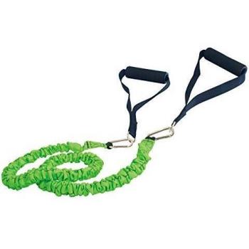 Kit de Expansores de Fitness PRO Schildkröt - 1.20 m, Resistencia Media, Negro y Verde