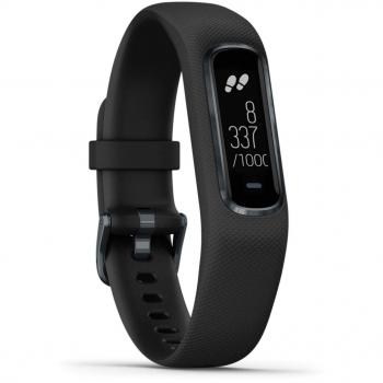 Garmin Rastreador de actividad inteligente vivosmart 4 pequeño/mediano con herramientas de monitoreo de frecuencia cardíaca y condición física basadas en la muñeca - Negro