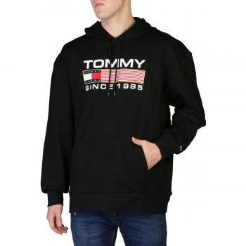 Tommy Jeans Men's Black Athletic Logo Hoodie Size L