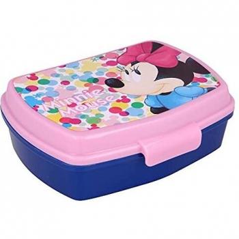 | Minnie Mouse | Sandwichera Para Niños Decorada - Fiambrera Infantil | Caja Para El Almuerzo Y Porta Merienda Para Colegio - Lonchera