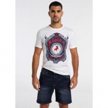 Bermuda vaquera azul marino Lois Jeans para hombre - Regular Fit de Tiro Medio - Tallaje en Pulgadas