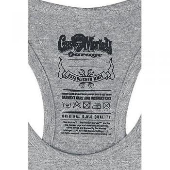 Gas Monkey Garage Female Tanktop Tonal Swirls Grey-S