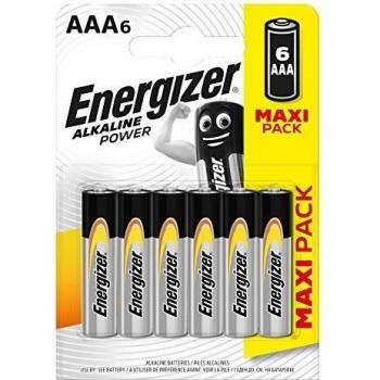 Energizer Alkaline Power -Pack de 6 Pilas Alcalinas AAA/LR03