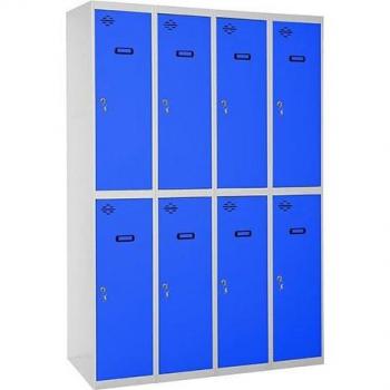 Taquilla SIMONLOCKER PROF.MON. TANDEM 4/8 300 (1200) GR/AZ - 96233W4212 - Simon Rack, Taquilla metálica profesional montada Tandem 4/8 500