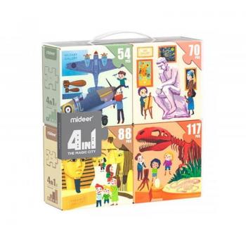 Puzzle Mideer 4 en 1 Museo de 54/70/88/117 piezas