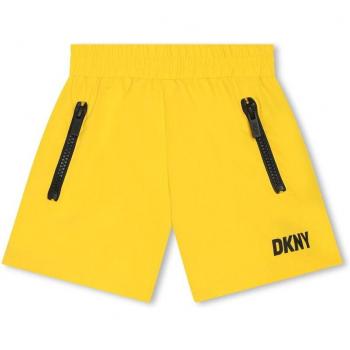 Bañador corto DKNY para niño con logo trasero y bolsillos con cremallera D60002