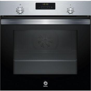 Horno Multifunción Balay 3HA4031X2 con Vapor, Acero Inoxidable, 71L, Clase A, Raíles Telescópicos, 8 Funciones, Mandos Ocult