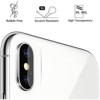 Protector de Vidrio Templado para Lente de Cámara Hat Prince para iPhone X / iPhone XS - 2 Piezas