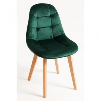 Silla de Comedor Kelen Terciopelo Verde