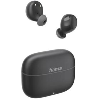 Auriculares Hama Freedom Buddy II Inalámbricos Bluetooth TWS con Cancelación de Ruido Pasiva y Control Táctil, Negros