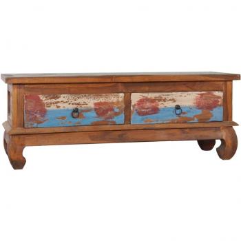 vidaXL TV Cabinet 110x35x40 cm Reclaimed Teak Wood