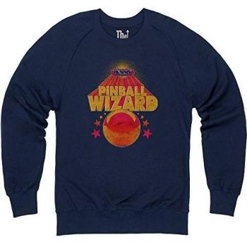 Official The Who Sudadera de cuello redondo - Tommy Pinball Wizard, Para hombre, Azul marino, XL