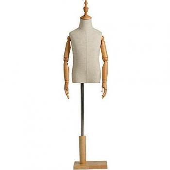DSDD Tailors Maniquí simulado para niños Sastres Maniquí maniquí Busto Modistas Mostrar Brazo simulado Activo para niños de 3 a 8 años Show de Ropa