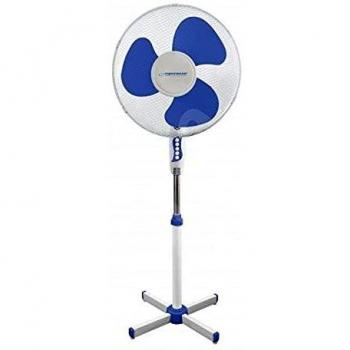 Ventilador de Pie Esperanza Hurricane EHF001WB 16'' Blanco/Azul con 3 Niveles de Velocidad