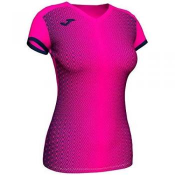 Joma Supernova Camisetas, Mujer, Rosa Fluor, 2XS
