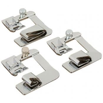 LANSEYQO 3pcs 3/4 2/5 2 Baranda Dobladillo Ancho Prensatelas Pies la Máquina de Coser