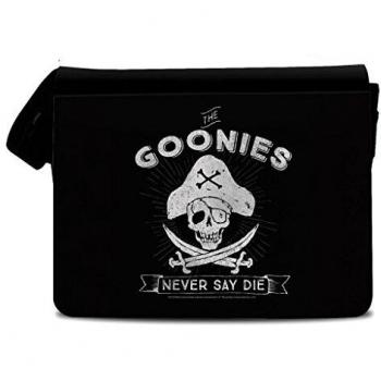 Oficialmente Autorizado los Goonies Nunca Dicen Muere Negro poliéster Bandolera