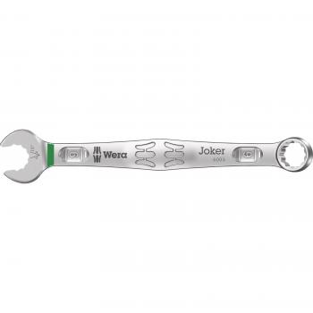 Llave combinada Joker 6003 de anillo y boca Wera 9mm, longitud 120mm, fabricada en acero