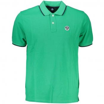Green Cotton Polo Shirt - M