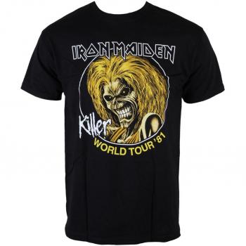 Iron Maiden Killers World Tour 81 Metal T-Shirt for Men - ROCK OFF XL