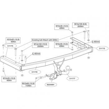 Enganche de remolque Brink Fijo 511700, tipo de producto: enganche para remolque, características: diseño fijo, compatible con vehículos específicos, capacidad de carga adecuada para remolques ligeros a medianos, instalación sencilla