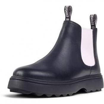 Botines de piel suaves para niñas Camper Norte lila, talla 34