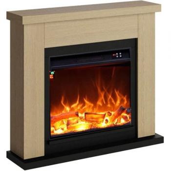 Chimenea Eléctrica Mural 1500w Fuego Paolo Rovere con Control Remoto y Efecto Llama LED