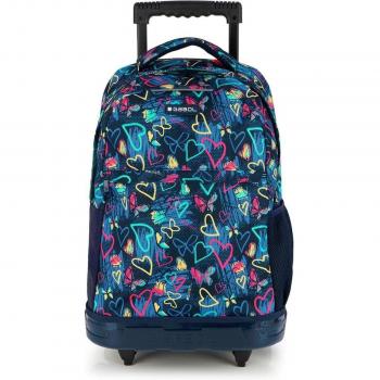 Mochila 2 Ruedas Carro Fijo Gabol Tizas