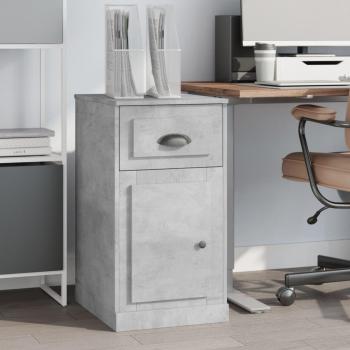 Cajonera auxiliar de madera contrachapada gris 40x50x75 cm