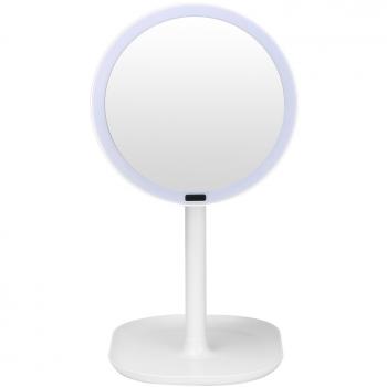 newqibeauty iluminado maquillaje espejo sensor de movimiento con 30 luces LED, Batería 360 Degree rotación infrarrojos inducción 7 x lupa espejo