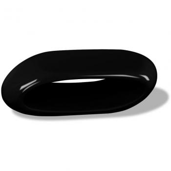 Mesa de café con hueco Negro