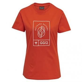 Hummel Women's Short Sleeve T-shirt Red XS