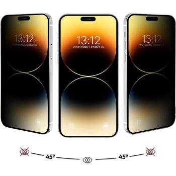 NUEBOO Protector Cristal Templado Privacidad para iPhone 14 Pro