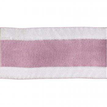 May Arts Cinta Sheer con Centro de satén 21/5,08 cm x 25 Yd. Rosa, Acrílico, Multicolor