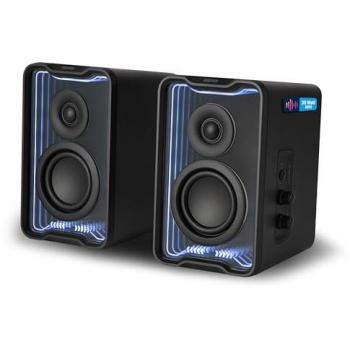 Altavoces de Escritorio Edifier QR30 2.0, 30W RMS, Bluetooth 5.4, Efectos de Luz RGB