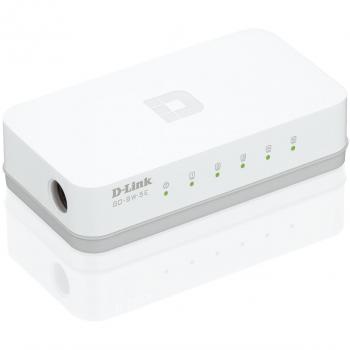 D-Link GO-SW-5E - Switch de red con 5 puertos 10/100 Mps, color blanco