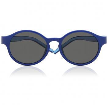 SmartBuy Kids Oval Full Rim Acetate Prescription Sunglasses Blue Size 42
