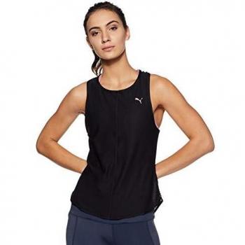Puma Explosive Mesh Camiseta de Tirantes, Mujer, Black, L