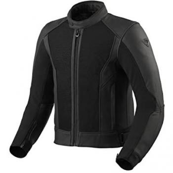 Revit Ignition 4 H2O Chaqueta de Cuero/Textil para Moto Negra (46)