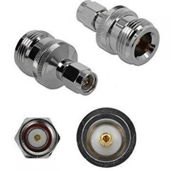Adaptador N hembra a SMA macho 10 GHz - Delock
