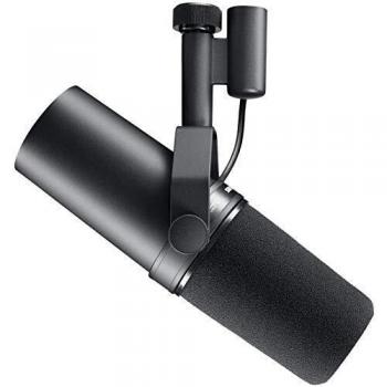 Shure SM7B Cardioid Dynamic Microphone Delivers Warm & Smooth Audio for Broadcast, Podcast or Recording Black