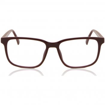 Cuadrado Montuta completa Plástico Borgoña Armazones para Hombre - Gafas Anti-Azules - SmartBuy Collection