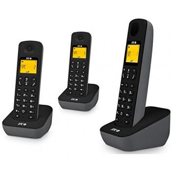 SPC Air Trio - Teléfono DECT Digital Multilingüe en Negro