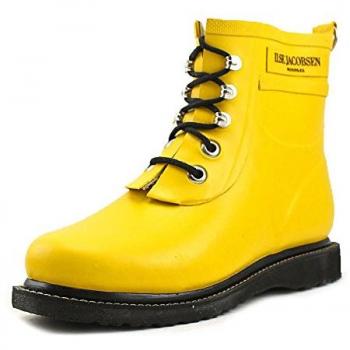 Ilse Jacobsen RUB2 Vegan Sustainable Cyber Yellow Short Rubber Boots