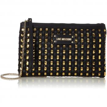 Love Moschino - Borsa Calf Pu Nero/gold, Shoppers y bolsos de hombro Mujer, Varios colores