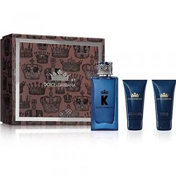 Set de Perfume K by Dolce & Gabbana para Hombre - 100 ml Eau de Parfum con Accesorios, 3 Piezas