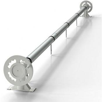 Enrollador de piscina VitaliSpa Plata para cubierta solar, 400 cm